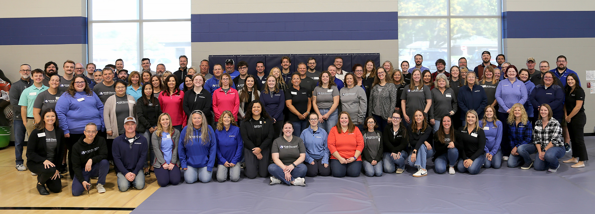 Group photo of WNB Financial coworkers